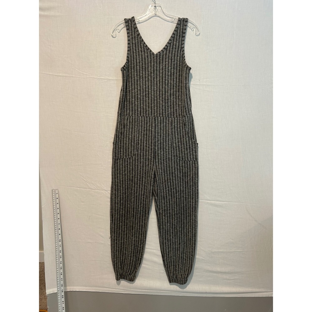 wild fable Gray Ribbed Knit Jumpsuit